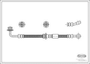 Corteco Bremsschlauch ERSTAUSRÜSTERQUALITÄT [Hersteller-Nr. 19032863] für Suzuki