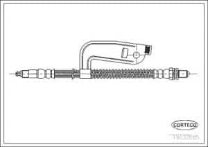 Corteco Bremsschlauch ERSTAUSRÜSTERQUALITÄT [Hersteller-Nr. 19032885] für Ford