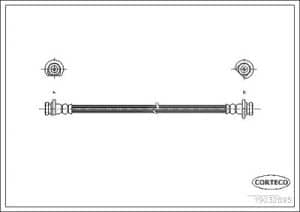 Corteco Bremsschlauch ERSTAUSRÜSTERQUALITÄT [Hersteller-Nr. 19032985] für Honda