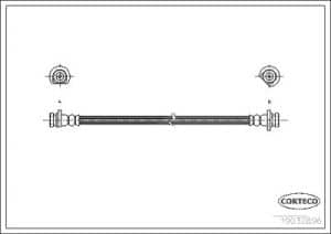 Corteco Bremsschlauch ERSTAUSRÜSTERQUALITÄT [Hersteller-Nr. 19032986] für Honda