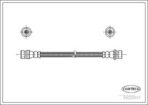 Corteco Bremsschlauch ERSTAUSRÜSTERQUALITÄT [Hersteller-Nr. 19032997] für Hyundai
