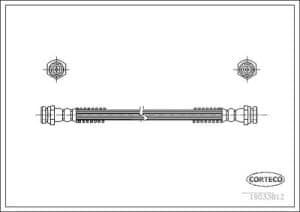 Corteco Bremsschlauch ERSTAUSRÜSTERQUALITÄT [Hersteller-Nr. 19033012] für Kia