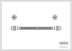 Corteco Bremsschlauch ERSTAUSRÜSTERQUALITÄT [Hersteller-Nr. 19033047] für Suzuki