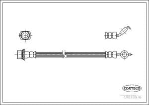 Corteco Bremsschlauch ERSTAUSRÜSTERQUALITÄT [Hersteller-Nr. 19033076] für Toyota