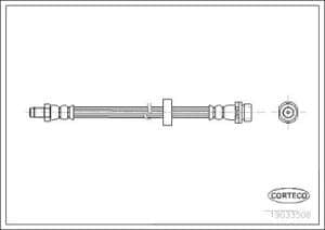 Corteco Bremsschlauch ERSTAUSRÜSTERQUALITÄT [Hersteller-Nr. 19033506] für Ford