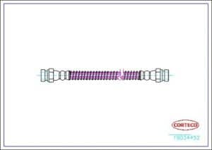 Corteco Bremsschlauch ERSTAUSRÜSTERQUALITÄT [Hersteller-Nr. 19034452] für Hyundai