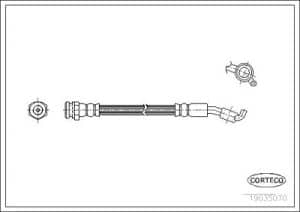 Corteco Bremsschlauch ERSTAUSRÜSTERQUALITÄT [Hersteller-Nr. 19035070] für Daewoo