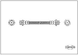 Corteco Bremsschlauch ERSTAUSRÜSTERQUALITÄT [Hersteller-Nr. 19035098]
