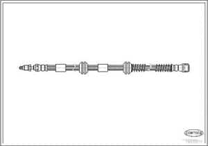 Corteco Bremsschlauch ERSTAUSRÜSTERQUALITÄT [Hersteller-Nr. 19035111] für VW