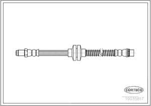 Corteco Bremsschlauch ERSTAUSRÜSTERQUALITÄT [Hersteller-Nr. 19035817] für Renault