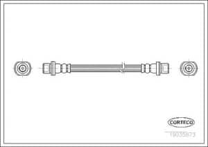 Corteco Bremsschlauch ERSTAUSRÜSTERQUALITÄT [Hersteller-Nr. 19035873] für Lexus