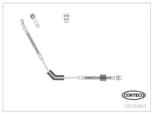 Corteco Bremsschlauch ERSTAUSRÜSTERQUALITÄT [Hersteller-Nr. 19035963] für Land Rover