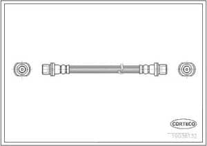 Corteco Bremsschlauch ERSTAUSRÜSTERQUALITÄT [Hersteller-Nr. 19036132]