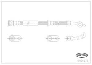 Corteco Bremsschlauch ERSTAUSRÜSTERQUALITÄT [Hersteller-Nr. 19036373] für Mazda