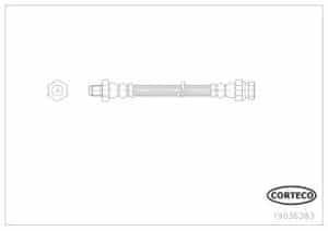 Corteco Bremsschlauch ERSTAUSRÜSTERQUALITÄT [Hersteller-Nr. 19036383] für Citroën