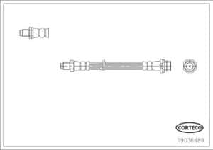Corteco Bremsschlauch ERSTAUSRÜSTERQUALITÄT [Hersteller-Nr. 19036489] für Alpine