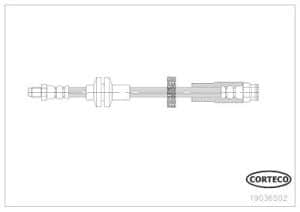 Corteco Bremsschlauch ERSTAUSRÜSTERQUALITÄT [Hersteller-Nr. 19036502] für Alfa Romeo