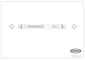 Corteco Bremsschlauch ERSTAUSRÜSTERQUALITÄT [Hersteller-Nr. 19036536] für Fiat