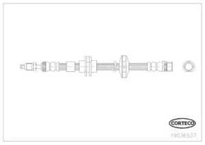 Corteco Bremsschlauch ERSTAUSRÜSTERQUALITÄT [Hersteller-Nr. 19036537] für Renault