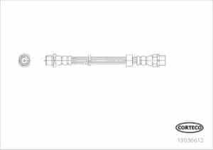 Corteco Bremsschlauch ERSTAUSRÜSTERQUALITÄT [Hersteller-Nr. 19036612] für BMW