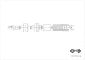 Corteco Bremsschlauch ERSTAUSRÜSTERQUALITÄT [Hersteller-Nr. 19036614] für BMW