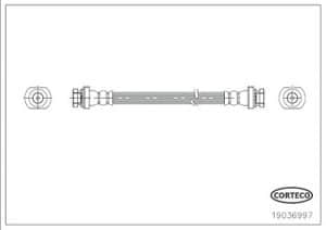 Corteco Bremsschlauch ERSTAUSRÜSTERQUALITÄT [Hersteller-Nr. 19036997]