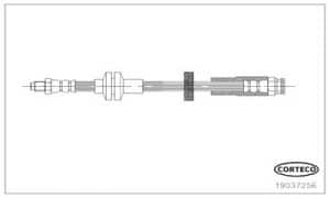 Corteco Bremsschlauch ERSTAUSRÜSTERQUALITÄT [Hersteller-Nr. 19037256] für Alfa Romeo