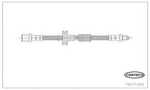 Corteco Bremsschlauch ERSTAUSRÜSTERQUALITÄT [Hersteller-Nr. 19037269] für Mercedes-Benz