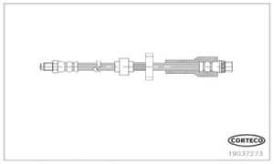 Corteco Bremsschlauch ERSTAUSRÜSTERQUALITÄT [Hersteller-Nr. 19037273] für Citroën