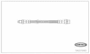Corteco Bremsschlauch ERSTAUSRÜSTERQUALITÄT [Hersteller-Nr. 19037283] für Mini