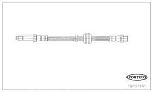 Corteco Bremsschlauch ERSTAUSRÜSTERQUALITÄT [Hersteller-Nr. 19037291] für VW