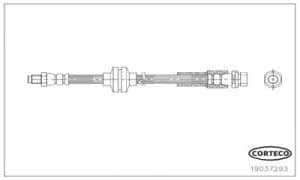 Corteco Bremsschlauch ERSTAUSRÜSTERQUALITÄT [Hersteller-Nr. 19037293] für Ford