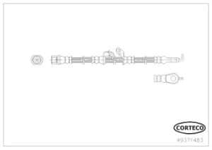 Corteco Bremsschlauch ERSTAUSRÜSTERQUALITÄT [Hersteller-Nr. 49371483] für Toyota