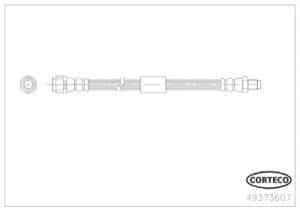 Corteco Bremsschlauch ERSTAUSRÜSTERQUALITÄT [Hersteller-Nr. 49373607] für Mercedes-Benz