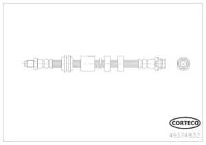 Corteco Bremsschlauch ERSTAUSRÜSTERQUALITÄT [Hersteller-Nr. 49374832] für Volvo