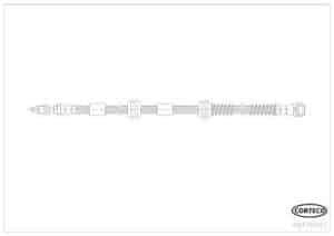 Corteco Bremsschlauch ERSTAUSRÜSTERQUALITÄT [Hersteller-Nr. 49376561] für Porsche