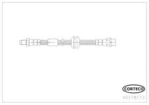 Corteco Bremsschlauch ERSTAUSRÜSTERQUALITÄT [Hersteller-Nr. 49378173] für Mini