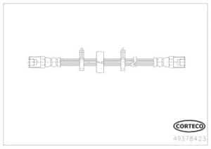 Corteco Bremsschlauch ERSTAUSRÜSTERQUALITÄT [Hersteller-Nr. 49378423] für Iveco