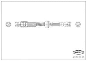 Corteco Bremsschlauch ERSTAUSRÜSTERQUALITÄT [Hersteller-Nr. 49378448] für VW