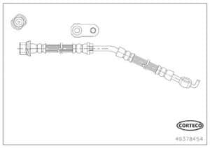 Corteco Bremsschlauch ERSTAUSRÜSTERQUALITÄT [Hersteller-Nr. 49378454] für Toyota