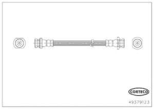 Corteco Bremsschlauch ERSTAUSRÜSTERQUALITÄT [Hersteller-Nr. 49379123] für Suzuki