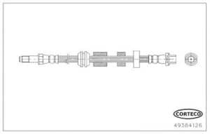 Corteco Bremsschlauch ERSTAUSRÜSTERQUALITÄT [Hersteller-Nr. 49384126] für Volvo