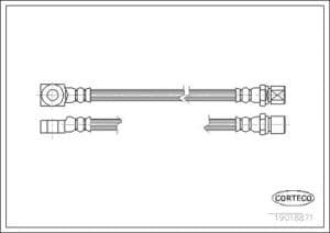 Corteco Bremsschlauch [Hersteller-Nr. 19018871] für Opel