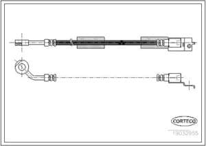 Corteco Bremsschlauch [Hersteller-Nr. 19032955] für Jeep