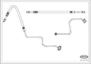 Corteco Bremsschlauch [Hersteller-Nr. 49106745] für Citroën
