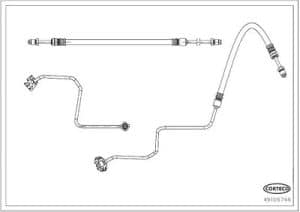 Corteco Bremsschlauch [Hersteller-Nr. 49106746] für Citroën