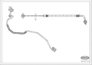 Corteco Bremsschlauch [Hersteller-Nr. 49106747] für Citroën
