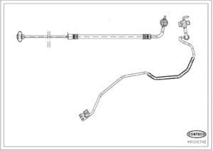 Corteco Bremsschlauch [Hersteller-Nr. 49106748] für Citroën