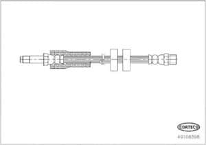 Corteco Bremsschlauch [Hersteller-Nr. 49108398] für Volvo