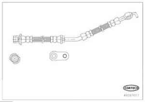 Corteco Bremsschlauch [Hersteller-Nr. 49387017] für Toyota